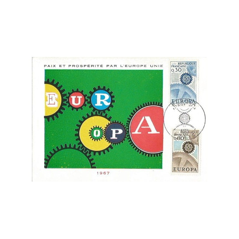 Francja 1967, EUROPA CEPT. Karta maksimum