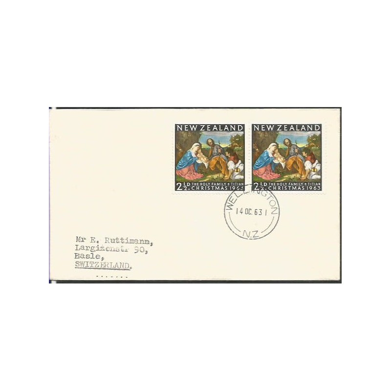 Nowa Zelandia 1963, Boże Narodzenie. FDC