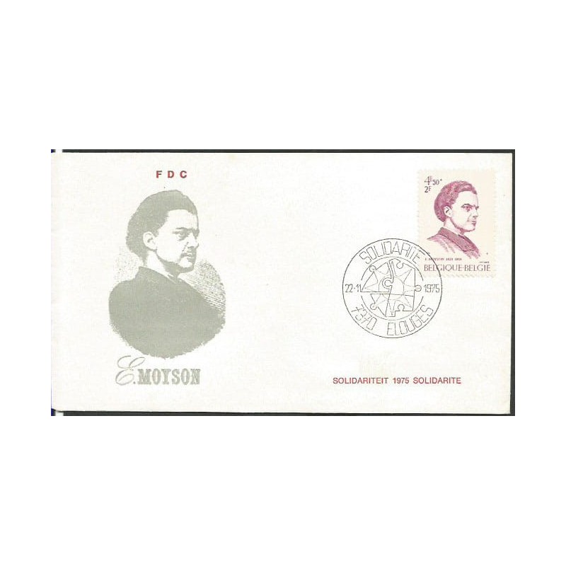 Belgia 1975, E. Moyson, literatura, poezja FDC