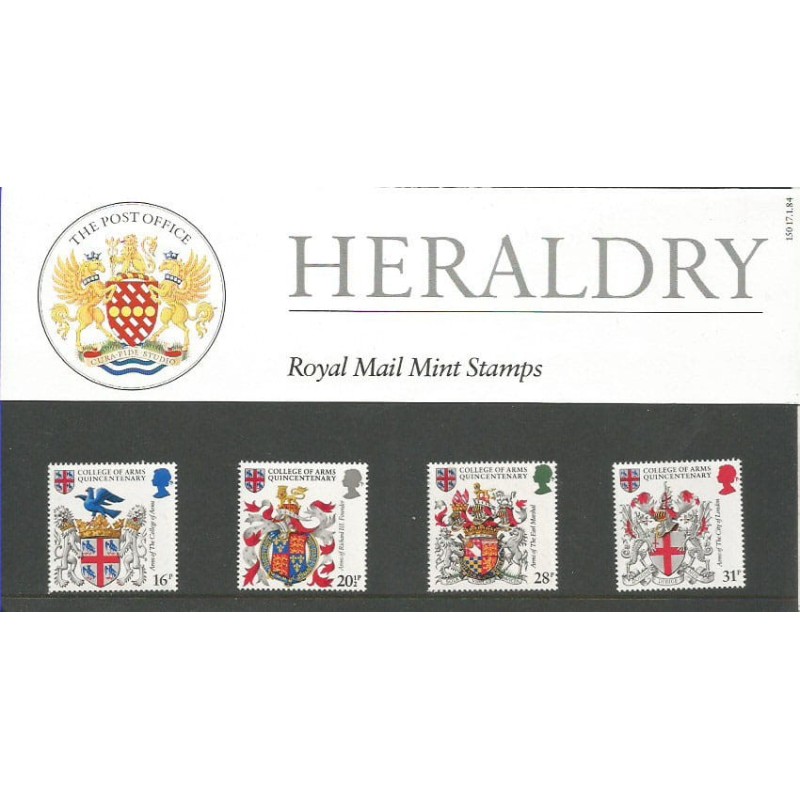 Wielka Brytania 1984, Herby ** Folder z czystymi znaczkami