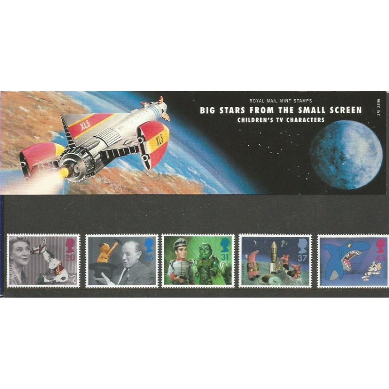 Wielka Brytania 1996, Bajki, telewizja ** Folder z czystymi znaczkami