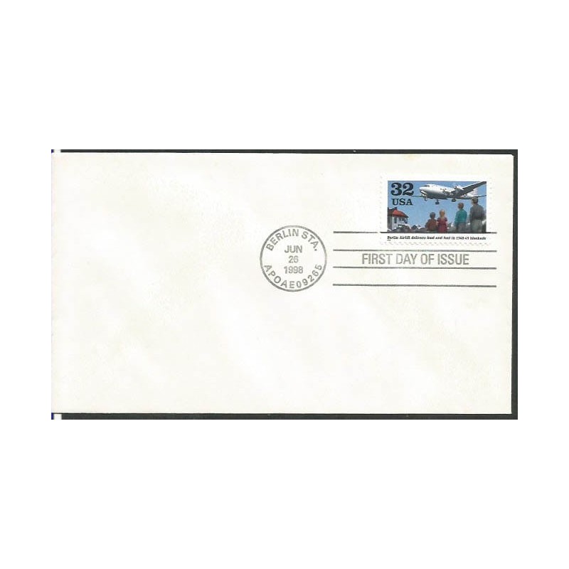 USA 1998, Samolot, blokada Berlina 1948-49. FDC