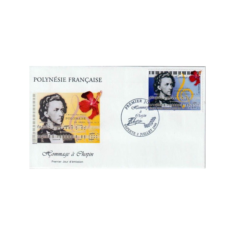 Polinezja Francuska 1999, F. Chopin, muzyka. FDC
