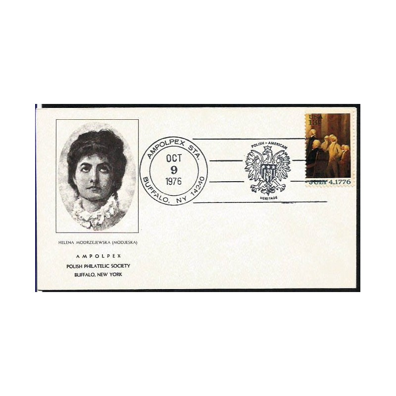 USA 1976, AMPOLPEX, H. Modrzejewska. Buffalo