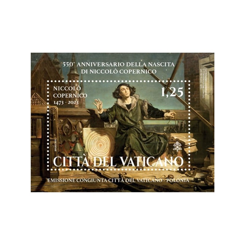 Watykan 2023, Mikołaj Kopernik, 550. rocznica urodzin **