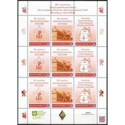 2023 Personalizowany. Harcerstwo, Akcja pod Arsenałem, poczta harcerska nr 28 Szaniec Wrocław, ZHP. Arkusz **