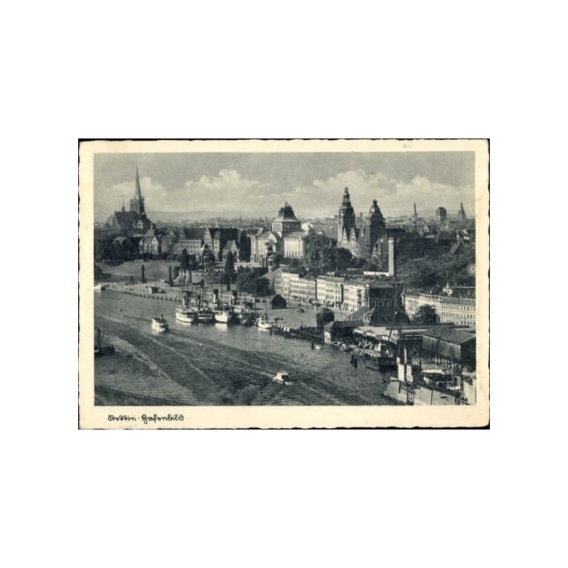 Szczecin, port, nabrzeże. Bez obiegu