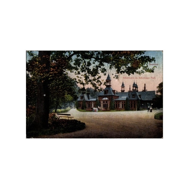 Wrocław, park szczytnicki, szwajcarka. Obieg 1919