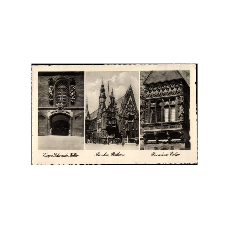 Wrocław, restauracja Piwnica Świdnicka, ratusz. Obieg 1941