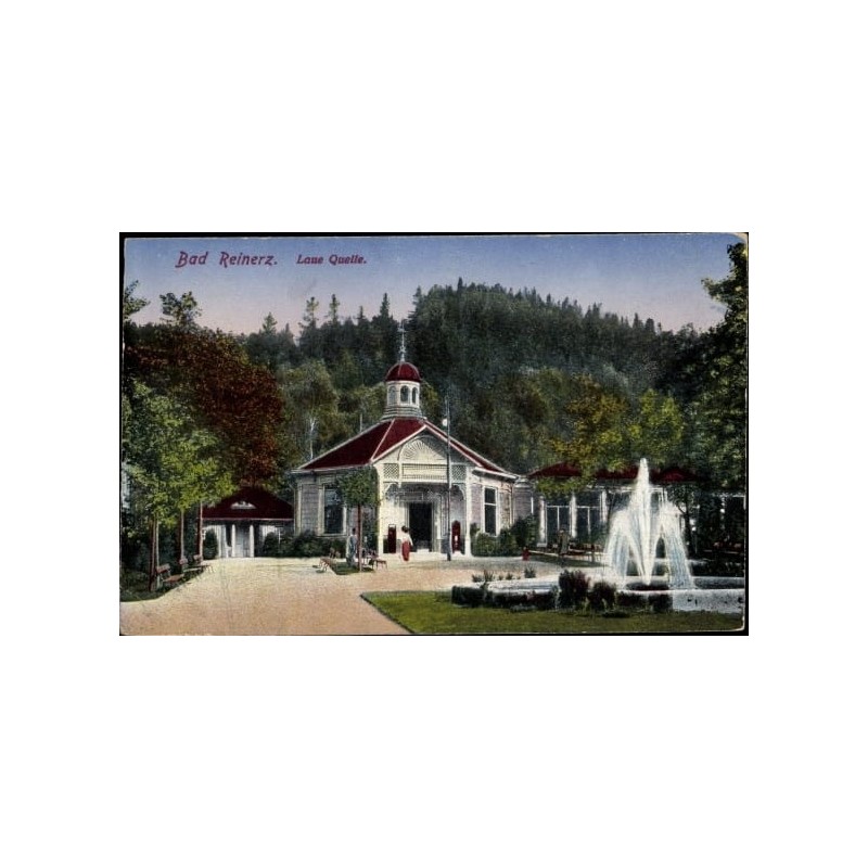 Duszniki Zdrój, pawilon ciepłego źródła. Obieg 1920