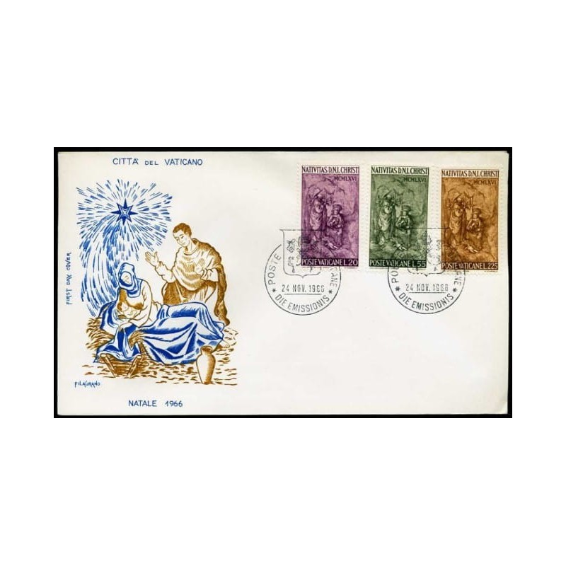 Watykan 1966, Boże Narodzenie. FDC