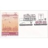 Hiszpania 1988, EUROPA CEPT, kolej, telegraf. FDC