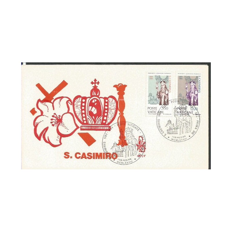 Watykan 1984, Święty Kazimierz. FDC