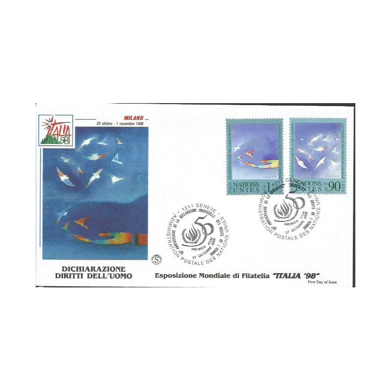 ONZ Genewa 1998, Deklaracja praw człowieka. FDC