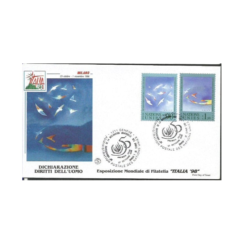 ONZ Genewa 1998, Deklaracja praw człowieka. FDC