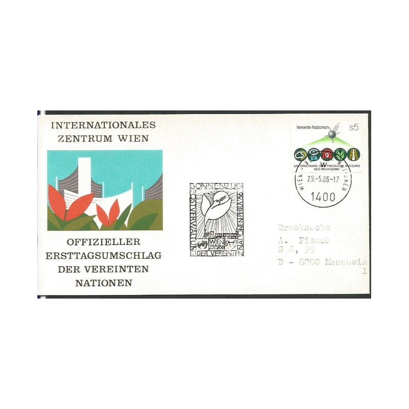 ONZ Wiedeń 1985, Pociąg Sonnenzug, wystawa. Wiedeń