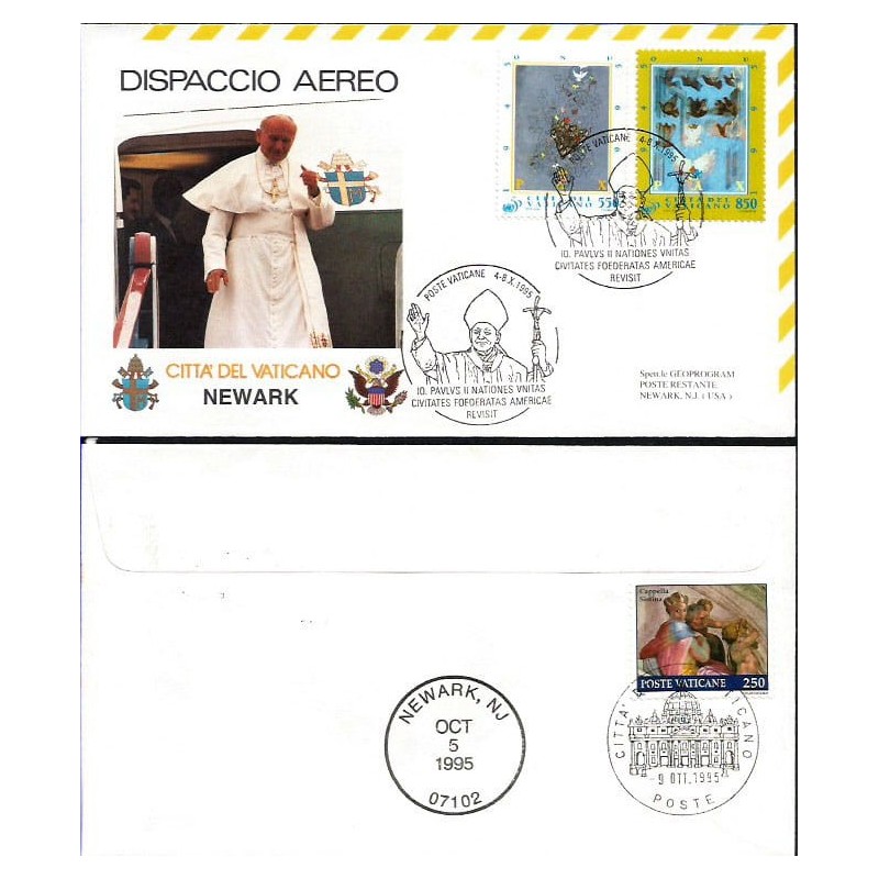 Watykan 1995, Papież Jan Paweł II, USA. Lot