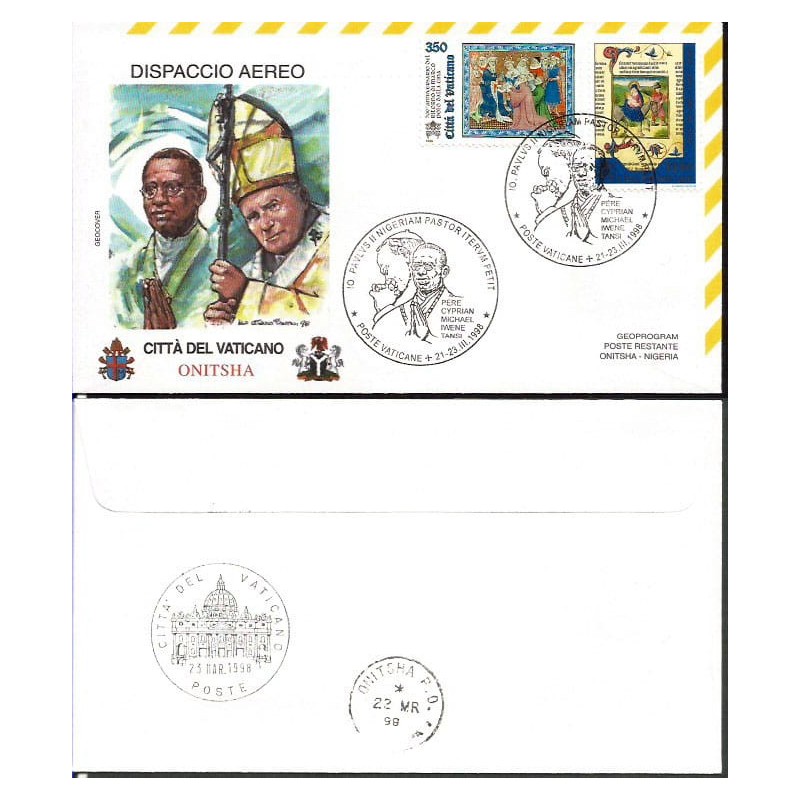 Watykan 1998, Papież Jan Paweł II, Nigeria. Lot