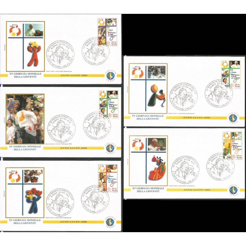 Watykan 2000, Papież Jan Paweł II, Światowe Dni Młodzieży. 5 FDC