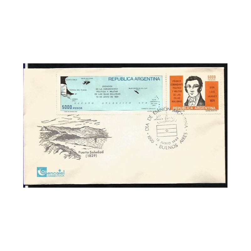 Argentyna 1982, Falklandy Malwiny, wojna. FDC