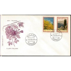 Włochy 1968, Flora. FDC