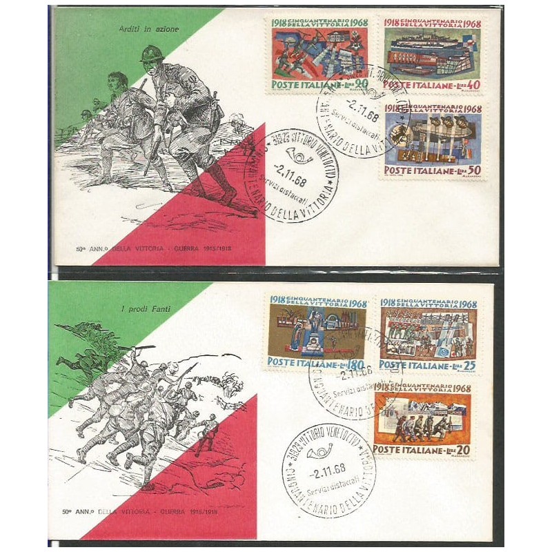 Włochy 1968, I wojna światowa. 2 FDC
