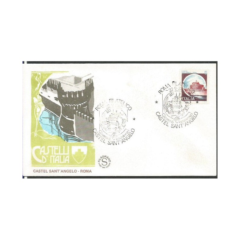 Włochy 1980, Zamek. 5 L. FDC