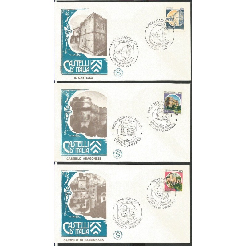 Włochy 1981, Zamek. 3 FDC