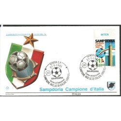 Włochy 1991, Piłka nożna, Sampdoria, mistrz Włoch. FDC
