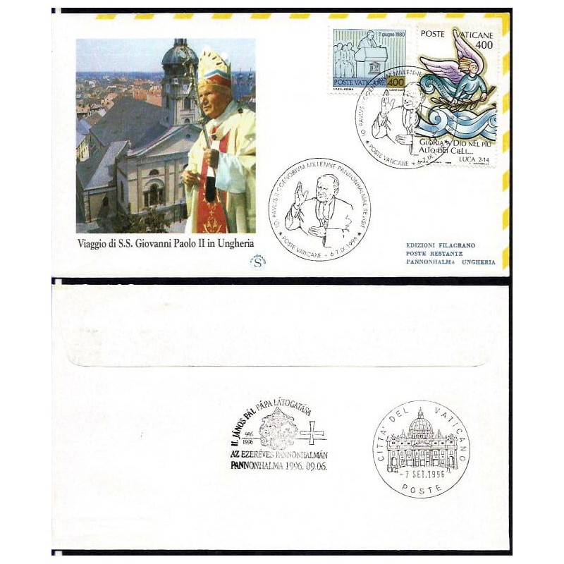 Watykan 1996, Papież Jan Paweł II, Węgry. Lot