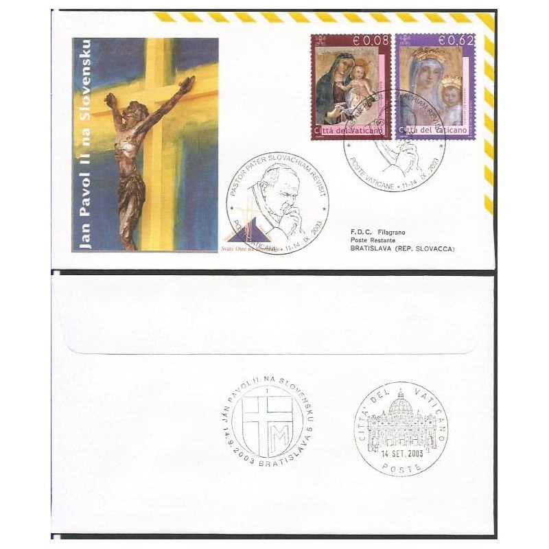 Watykan 2003, Papież Jan Paweł II, Słowacja. Lot