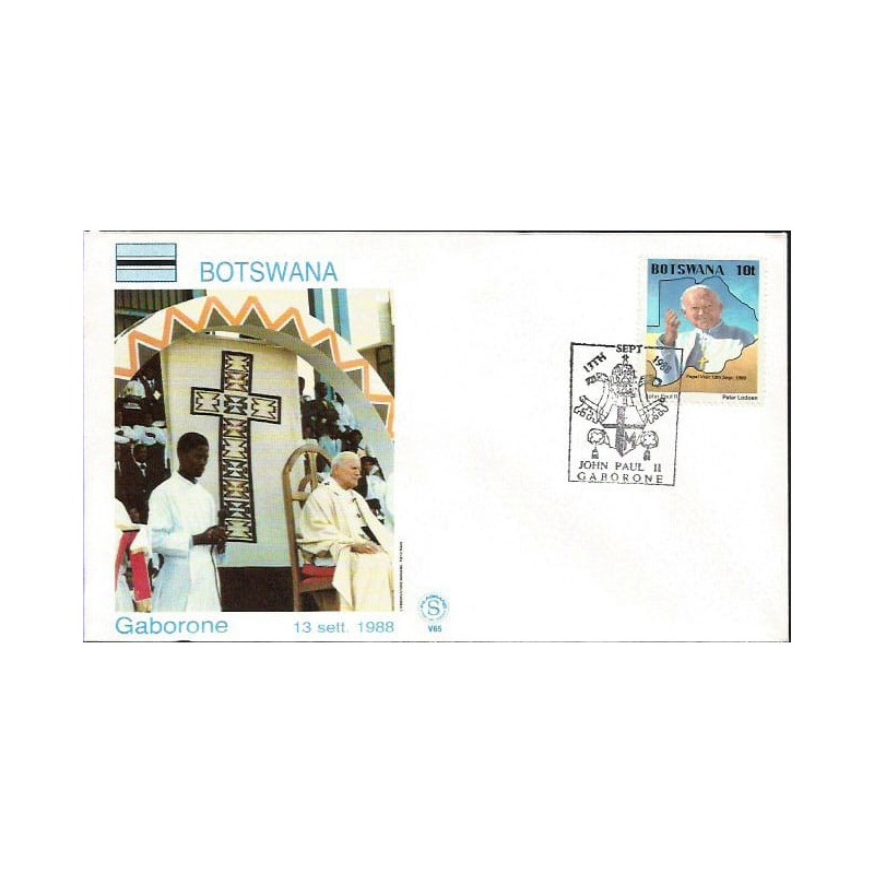 Botswana 1988, Papież Jan Paweł II. FDC