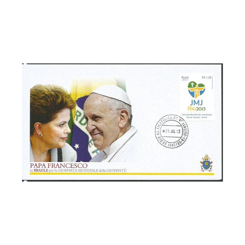 Brazylia 2013, Papież Franciszek, Światowe Dni Młodzieży. FDC