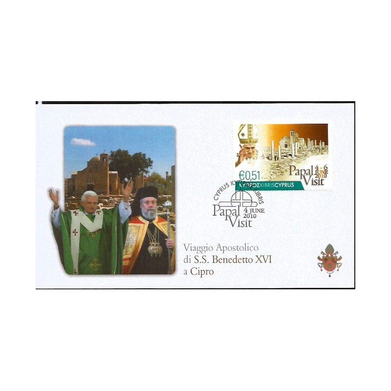 Cypr 2010, Papież Benedykt XVI. FDC