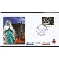 Francja 2008, Papież Benedykt XVI. Sanktuarium Lourdes