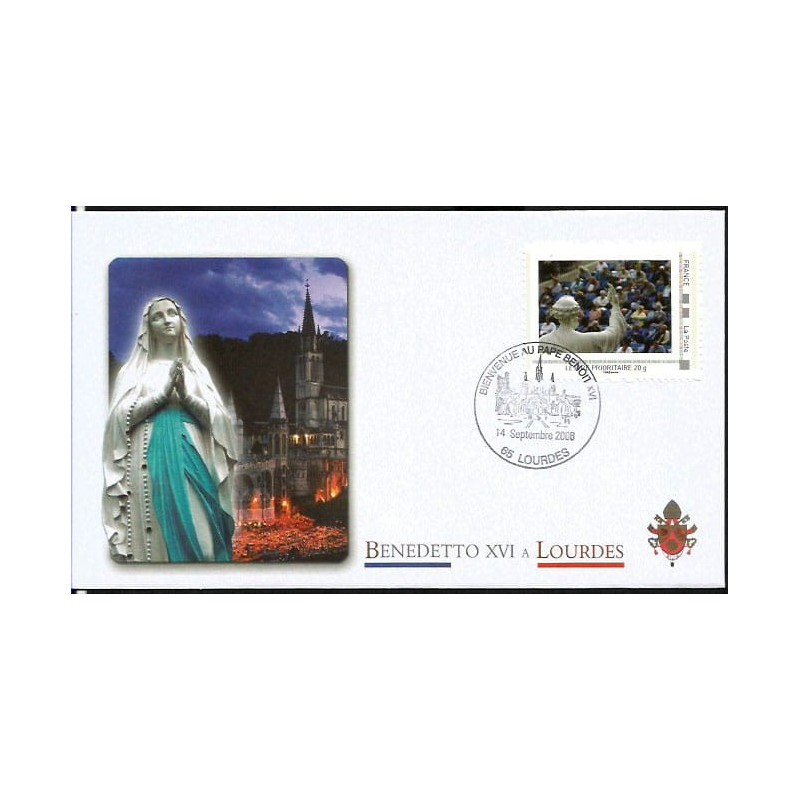 Francja 2008, Papież Benedykt XVI. Sanktuarium Lourdes