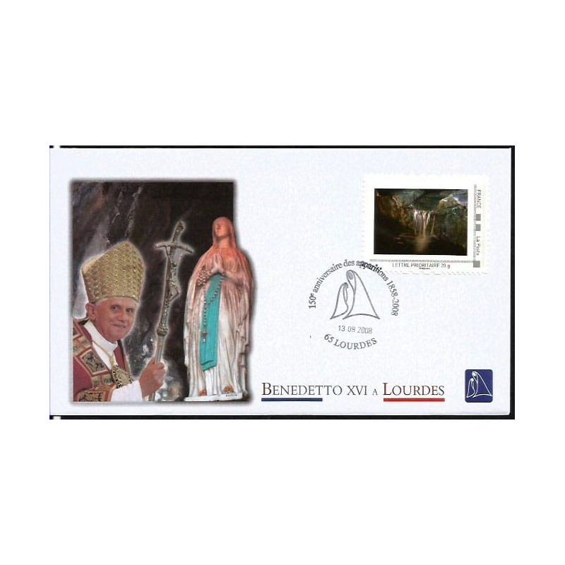 Francja 2008, Papież Benedykt XVI. Sanktuarium Lourdes