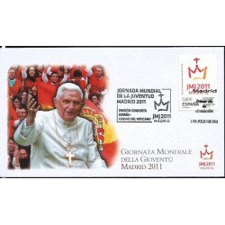 Hiszpania 2011, Papież Benedykt XVI Światowe Dni Młodzieży. FDC