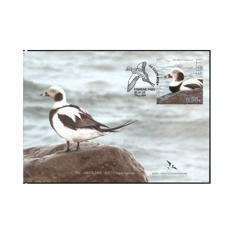 Estonia 2023, Ptak kaczka lodówka. FDC