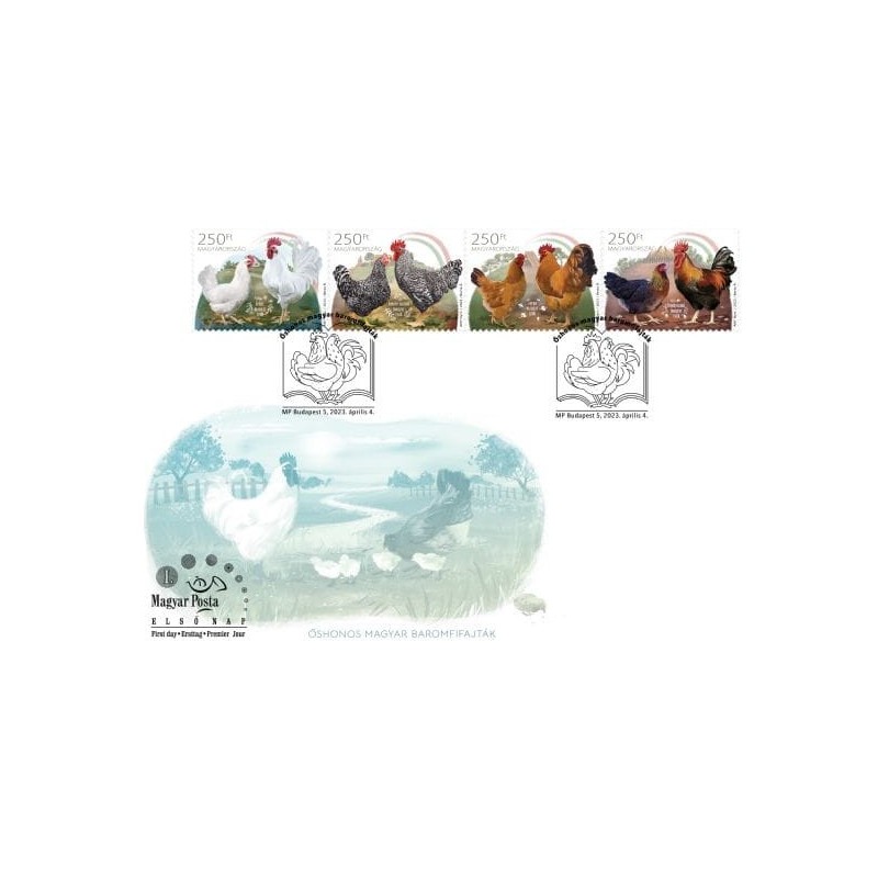 Węgry 2023, Ptaki hodowlane, drób. FDC