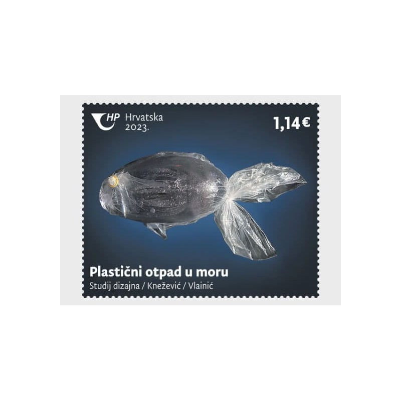 Chorwacja 2023, Ochrona przyrody, morza, stylizowana ryba **