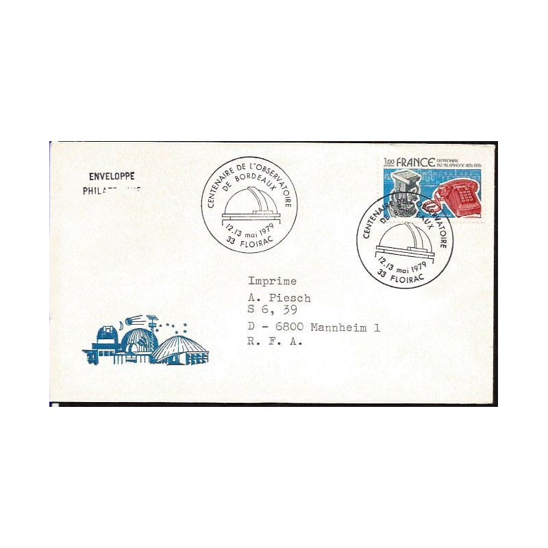 Francja 1979, Obserwatorium astronomiczne, astronomia. Floirac