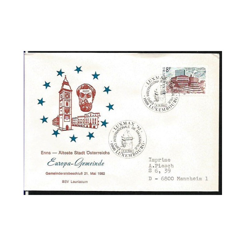 Luksemburg 1982, Wystawa kart maksimum, Maksimaphila.