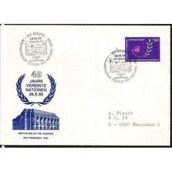 ONZ 1985, 40 lat ONZ. Datownik