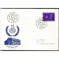 ONZ 1985, 40 lat ONZ. Datownik