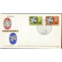 Belgia 1961, EUROPA CEPT. FDC