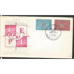 Belgia 1963, EUROPA CEPT. FDC