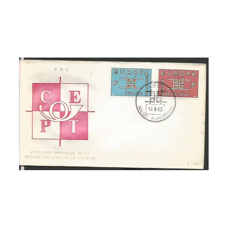 Belgia 1963, EUROPA CEPT. FDC