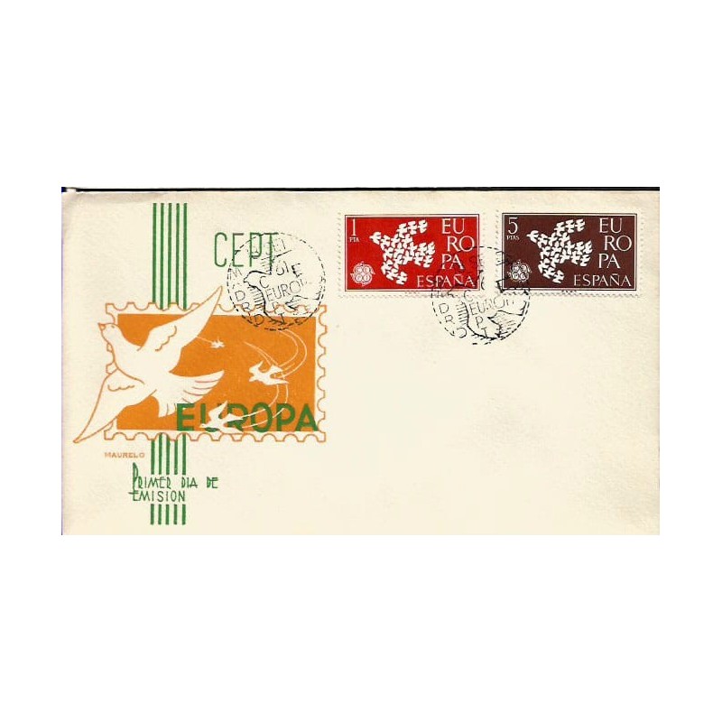 Hiszpania 1961, EUROPA CEPT. FDC