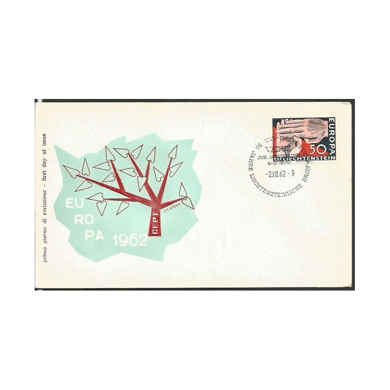 Liechtenstein 1962, EUROPA CEPT. FDC
